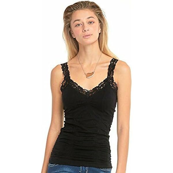 Contemporary Edge Womens Thin Strap Camisole - Black at